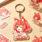 Custom Rainbow Acrylic Charms