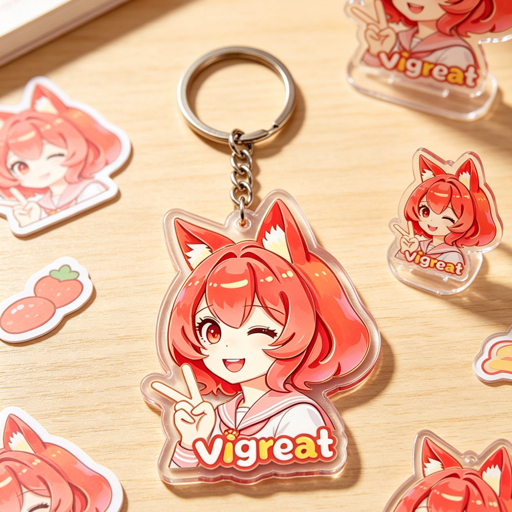 Custom Clear Acrylic Keychains